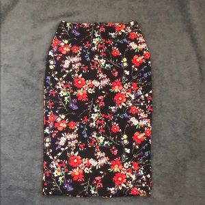 Express Floral Pencil Skirt